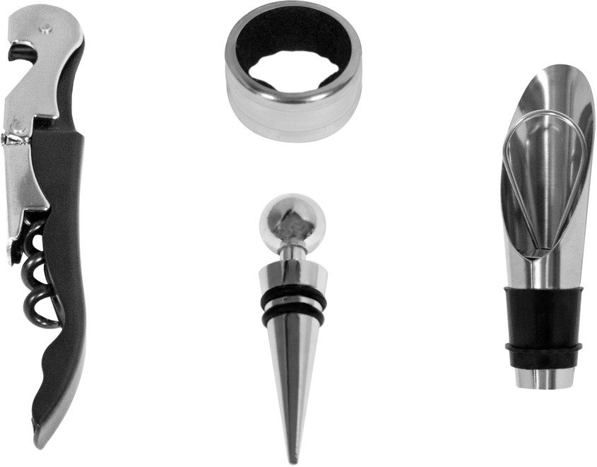 SET DE VINO CON ESTUCHE EN CURPIEL D080